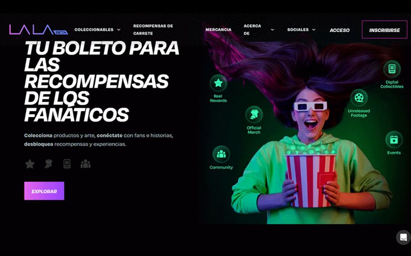 Lala.xyz, la comunidad que recompensa a fanáticos de peliculas y programas de televisión